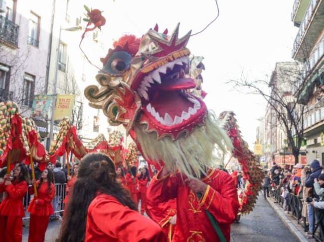 Desfile del Año Nuevo Chino en Madrid.