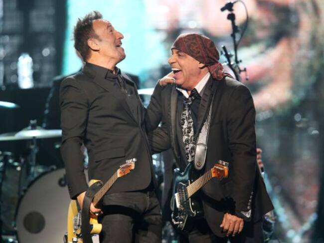 Bruce Springsteen y Steven Van Zandt,en la gala anual del Rock And Roll Hall Of Fame de 2014.