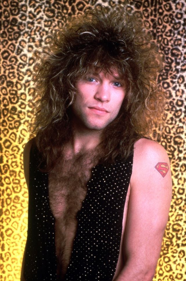 Jon Bon Jovi, líder de la banda Bon Jovi, durante la gira &#039;Slippery When Wet tour&#039; en 1987.