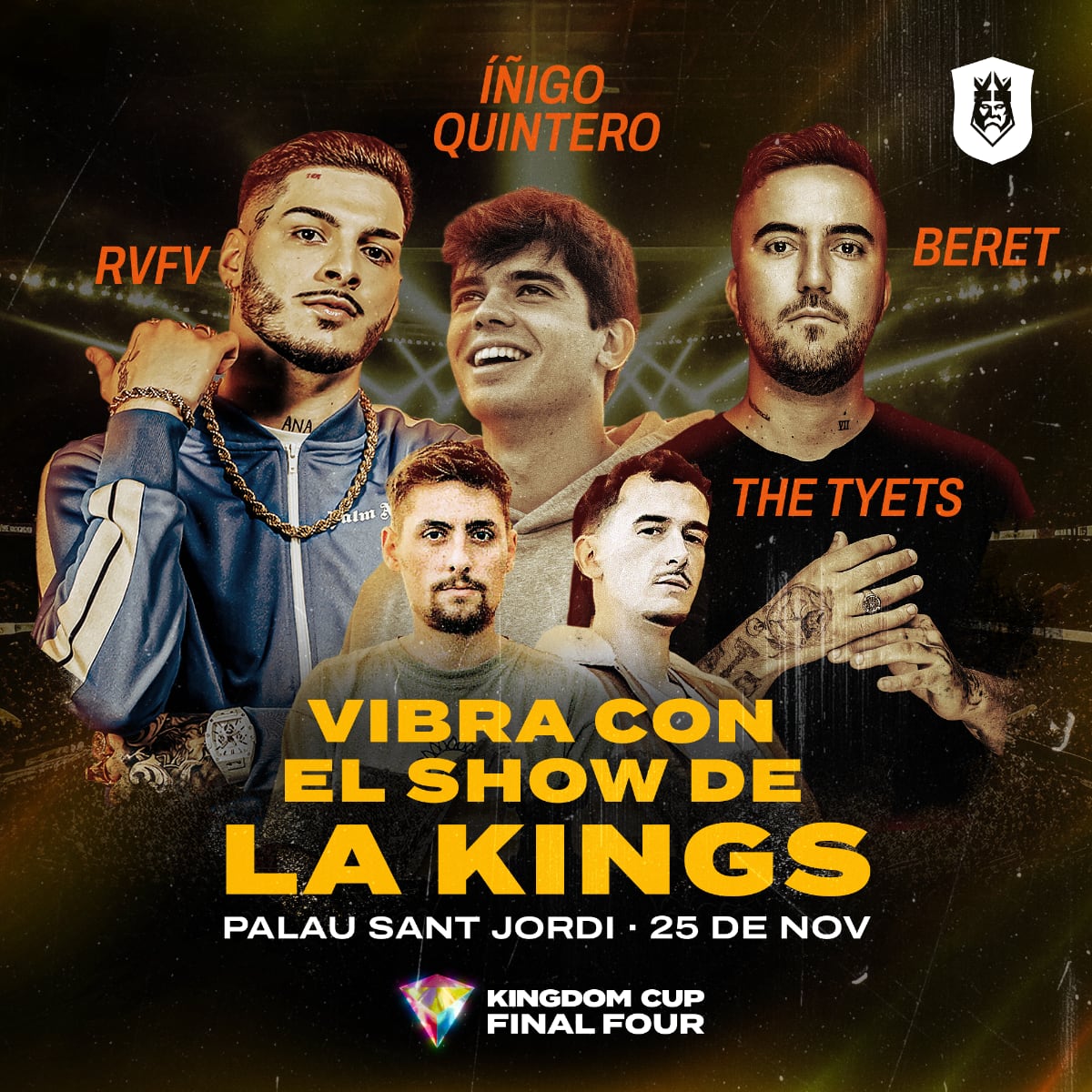 Cartel de artistas confirmados para la Kingdom Cup Final Four / Foto: Kosmos