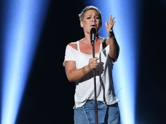 P!nk cantó 'Wild hearts can't be broken' en los Grammy.