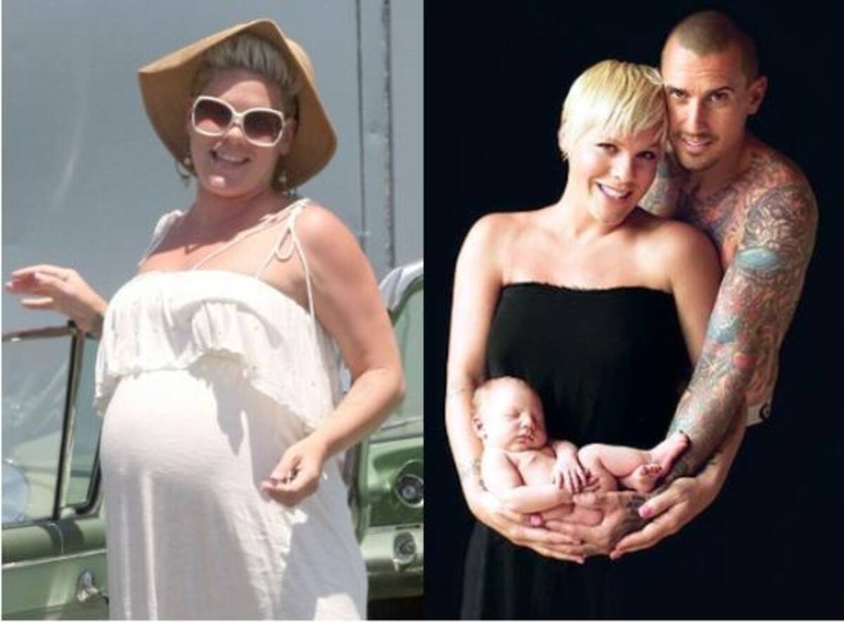 La cantante Pink y su pareja, Carey Hart, se convirtieron en padres y así es como lució la estrella en los últimos días de su embarazo. La pequeña Willow Sage Hart vivió de recién nacida su primera sesión fotográfica.