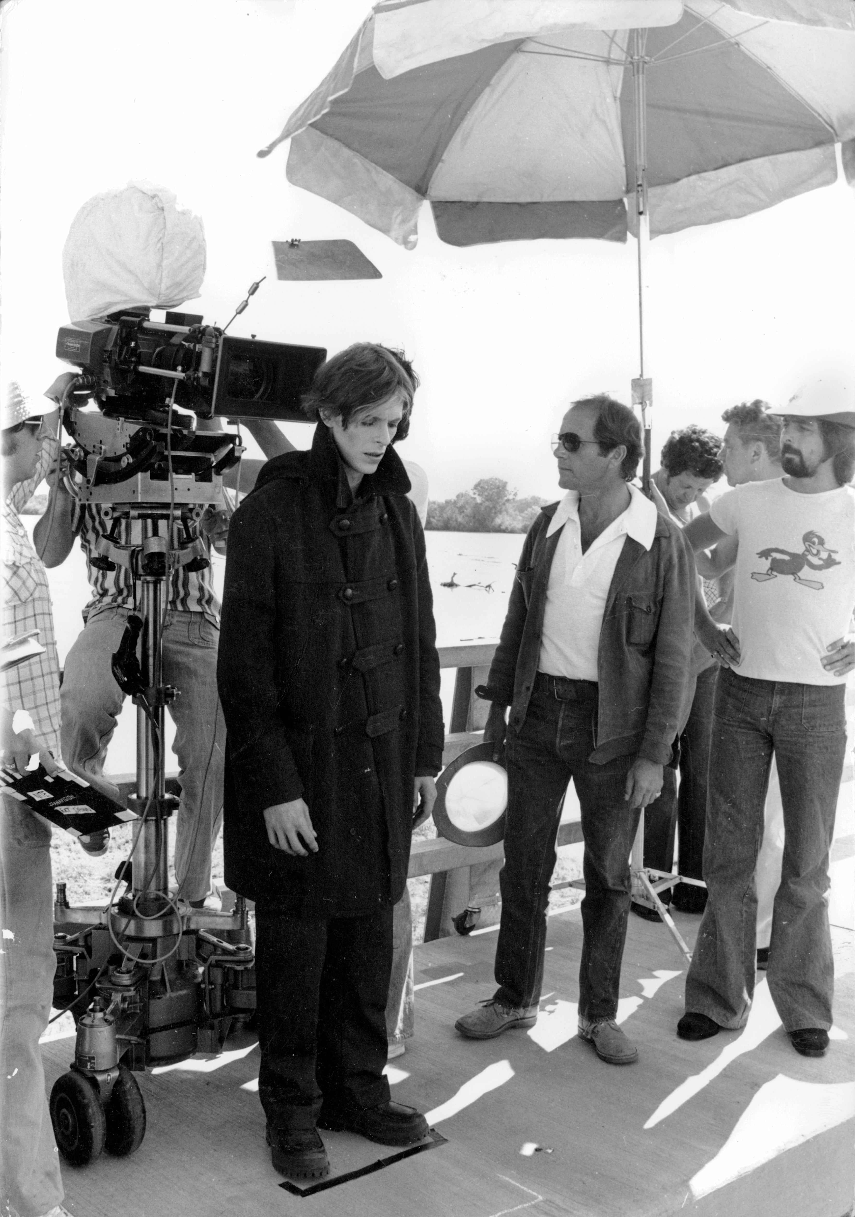 David Bowie y el director Nicolas Roeg