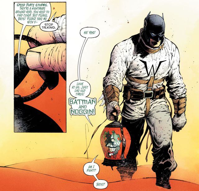 Batman irá acompañado por la cabeza parlante de Joker.