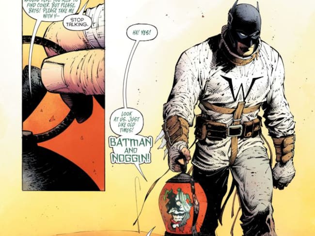 Batman irá acompañado por la cabeza parlante de Joker.