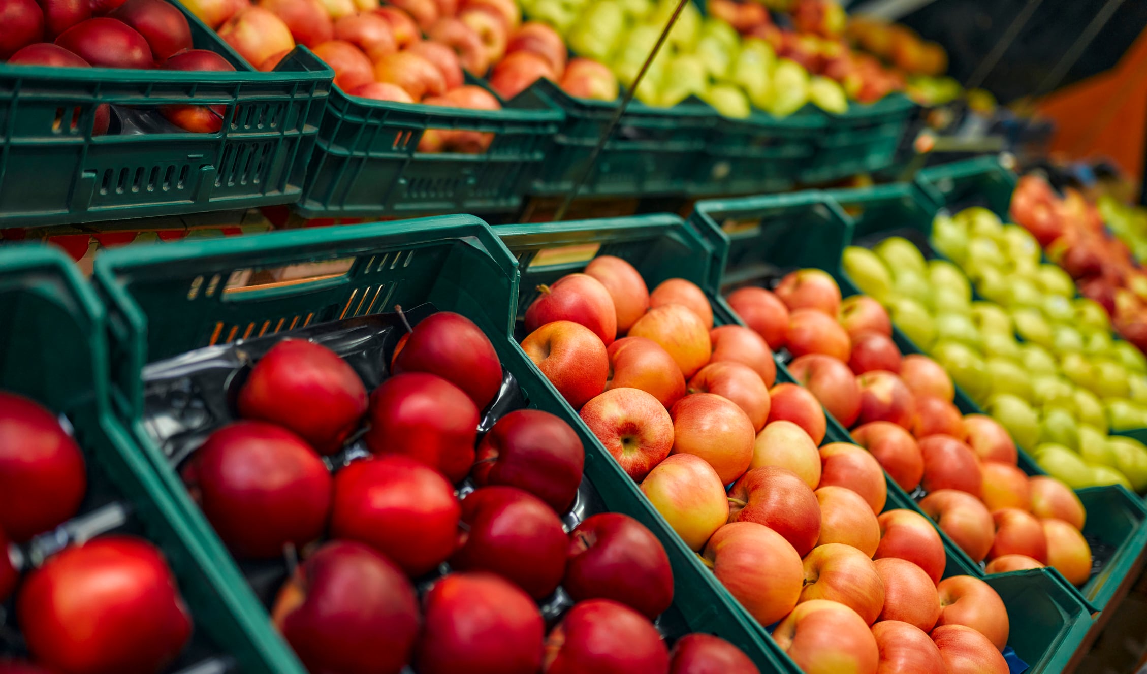 Fruta en un supermercado.