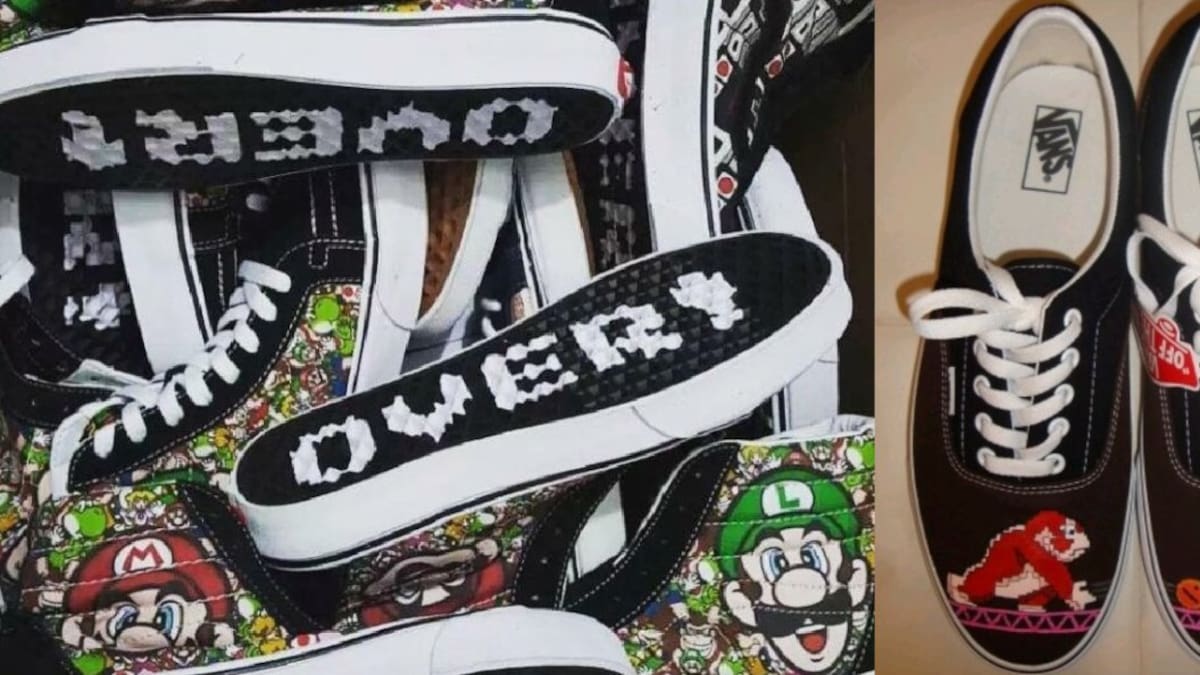 Así son las nuevas zapatillas inspiradas en Nintendo