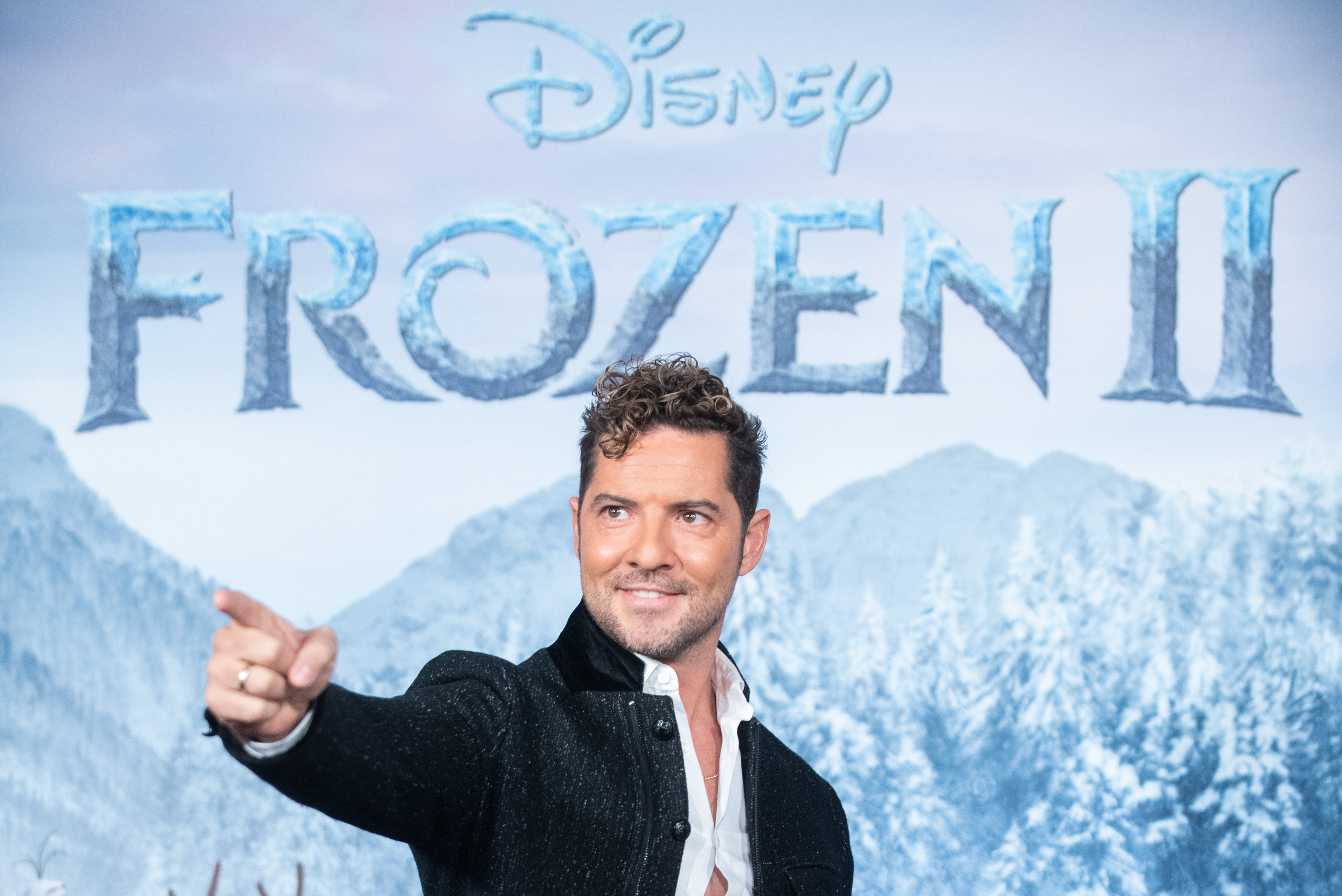 David Bisbal en la première española de &#039;Frozen II&#039;.