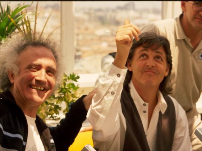Joaquín Luqui y Paul McCartney.