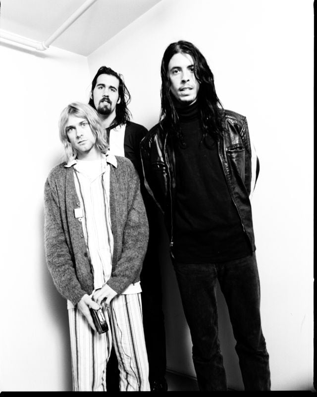 Nirvana, en 1992: Kurt Cobain, Krist Novoselic y Dave Grohl.