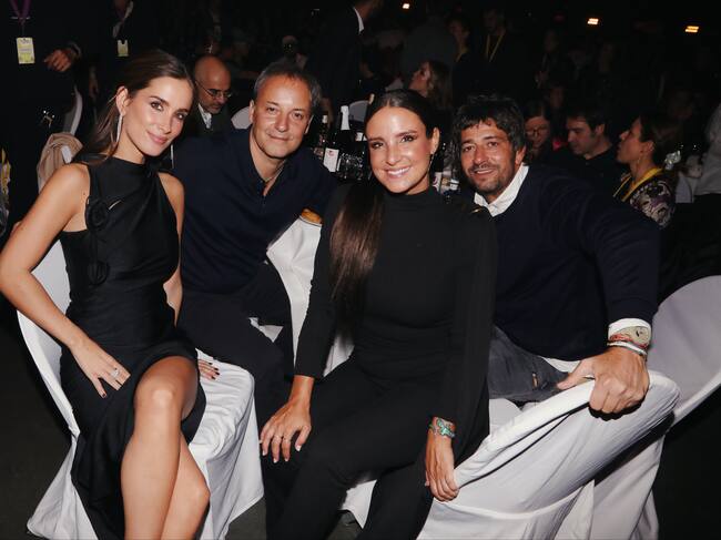 Tampoco quisieron perderse el evento del año las hermanas Pombo.