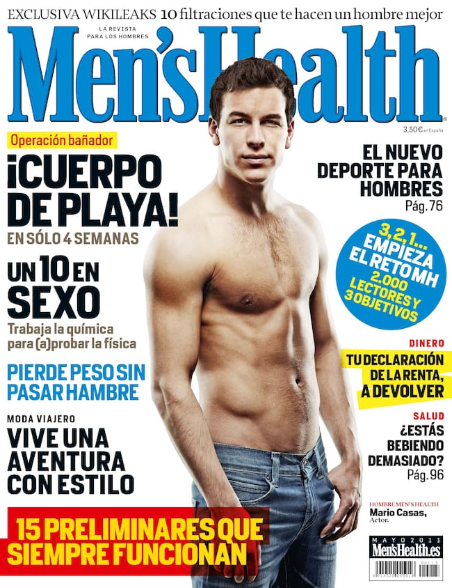 Mario Casas en la revista Men's Health en 2011