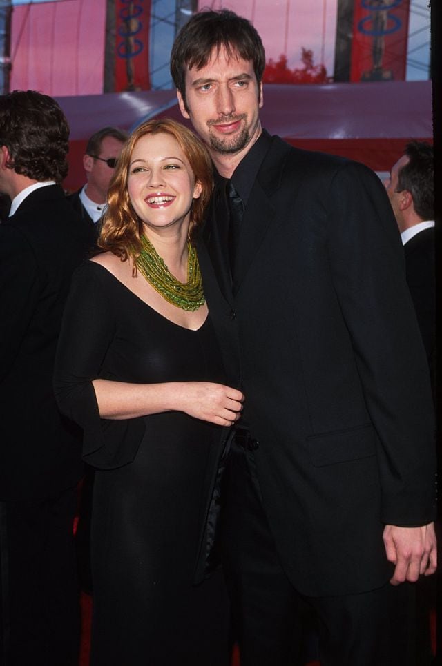 Drew Barrymore y su marido, Tom Green, durante la 72 edición de los premios Óscar