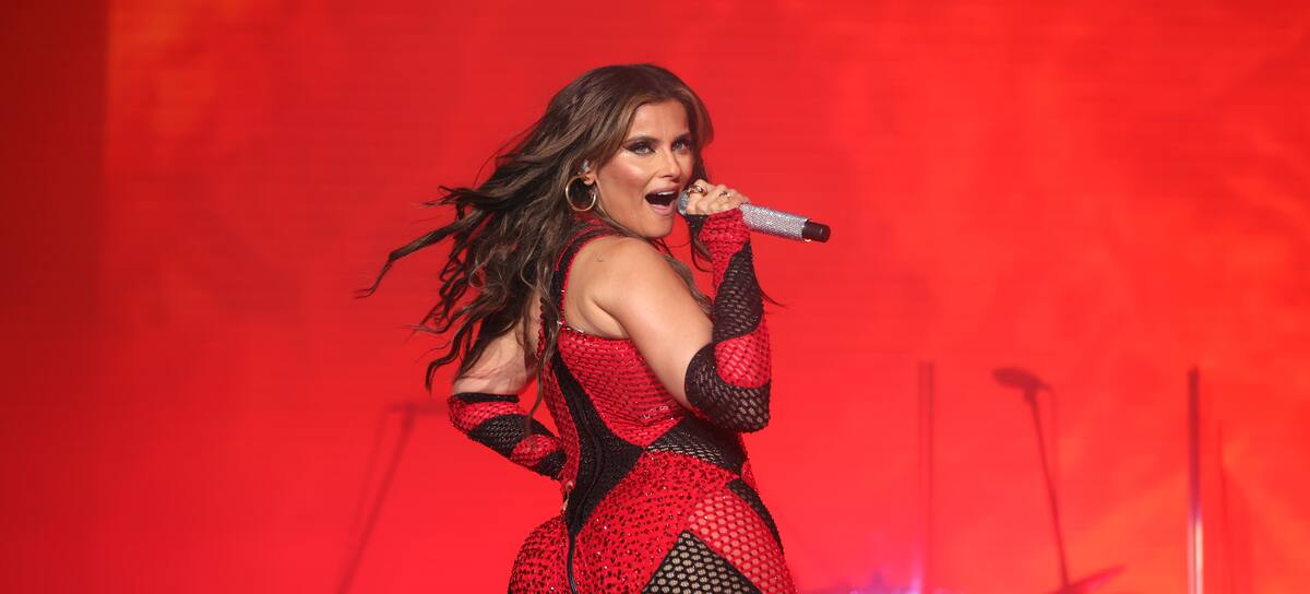 Nelly Furtado durante su concierto en Ciudad de México