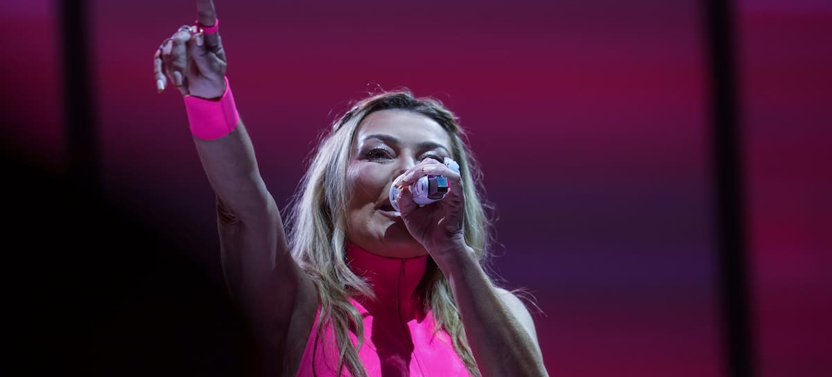 Amaia Montero en su vuelta a los escenarios con La oreja de Van Gogh (8 de mayo de 2026, Bilbao).