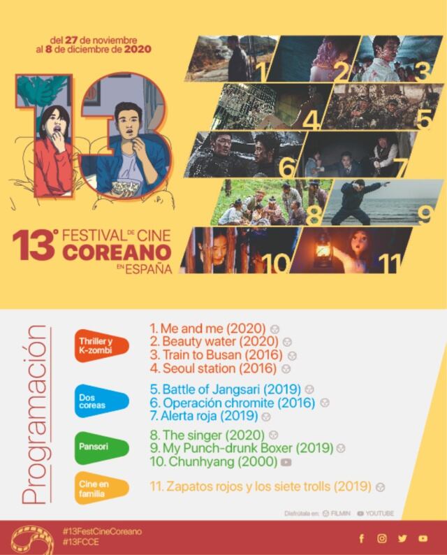 Cartel del 13º Festival de Cine Coreano en España