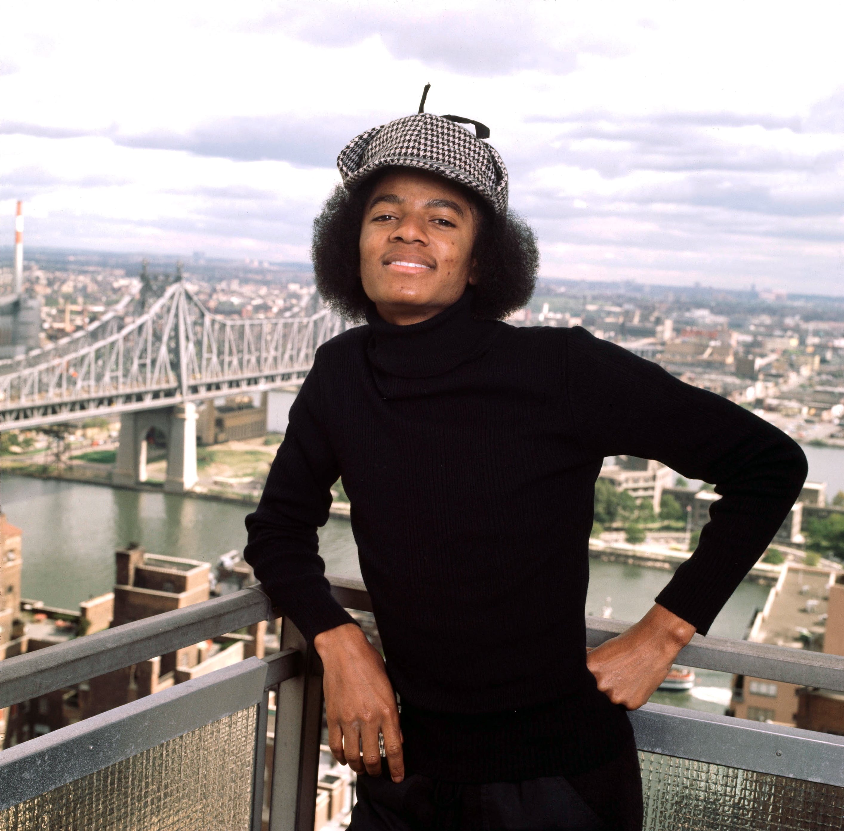 Michael Jackson en una foto de 1977 en Nueva York