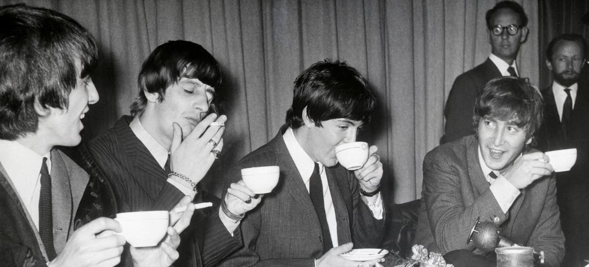 George Harrison, Ringo Starr, Paul McCartney y John Lennon en 1964