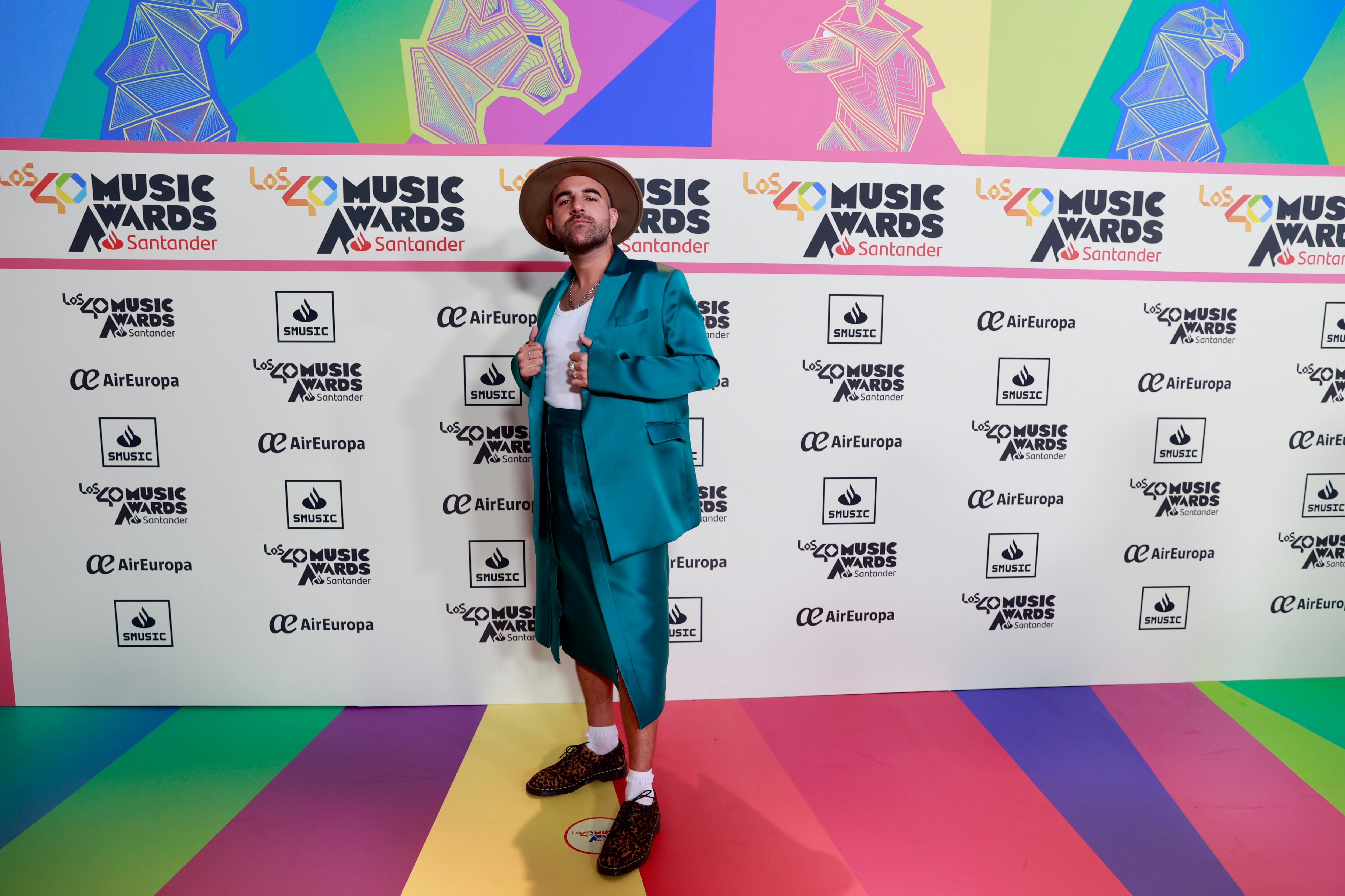 Nil Moliner, en la cena de nominados de LOS40 Music Awards Santander 2023.