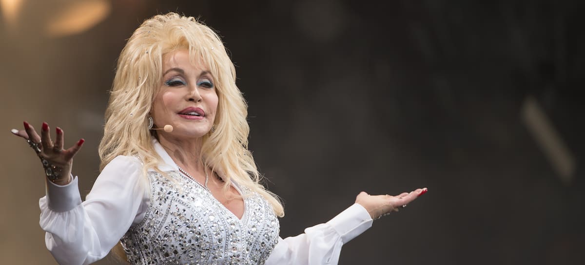 Dolly Parton en el festival de Glastonbury, 2014