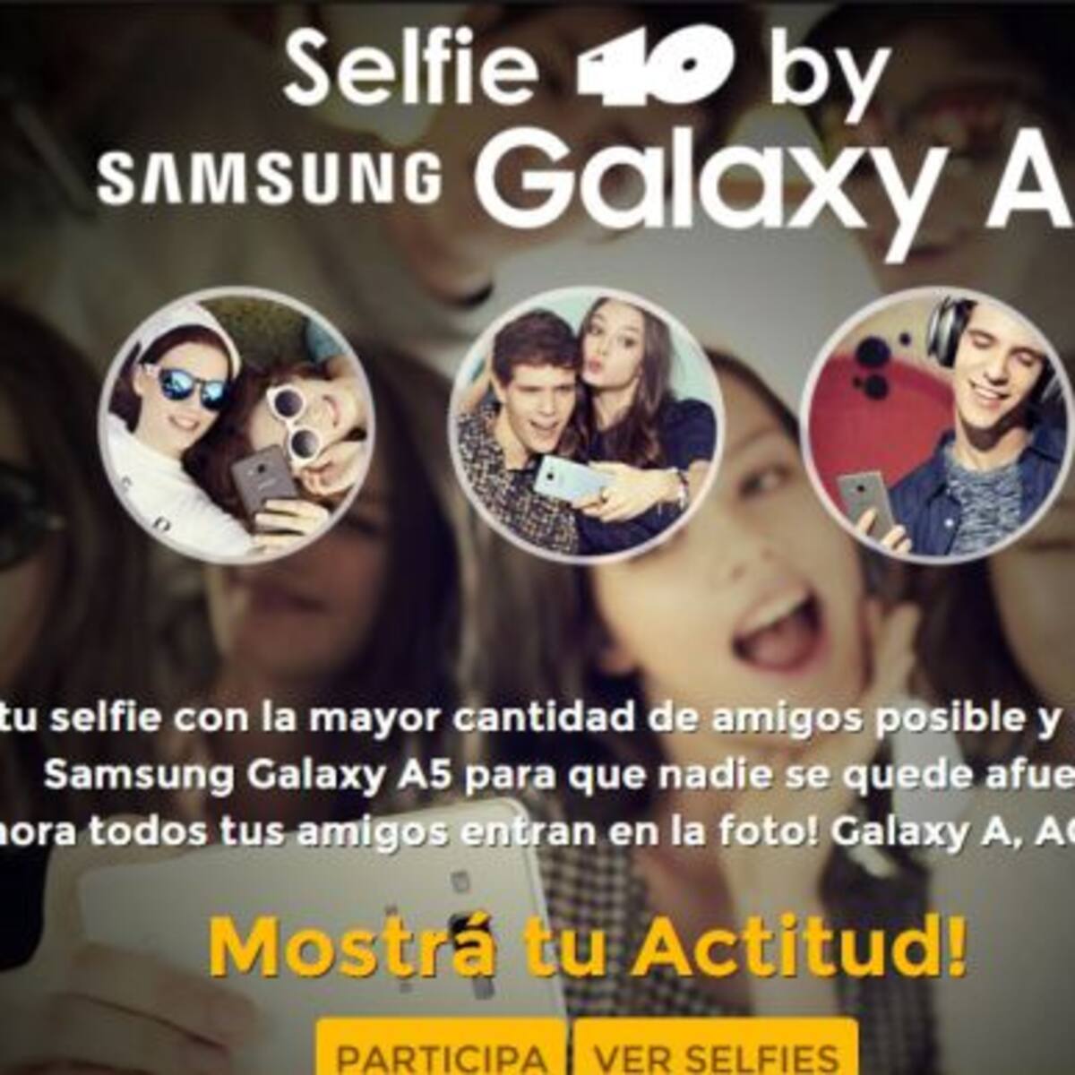 Bases y Condiciones del Concurso Selfie 40 By Samsung Galaxy A
