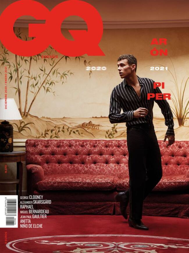 Arón Piper en la portada de la revista GQ