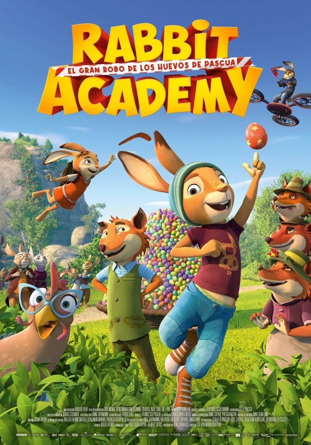 Cartel de Rabbit Academy: El gran robo de los huevos de pascua