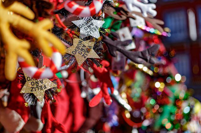 Mercadillo navideño en Madrid.