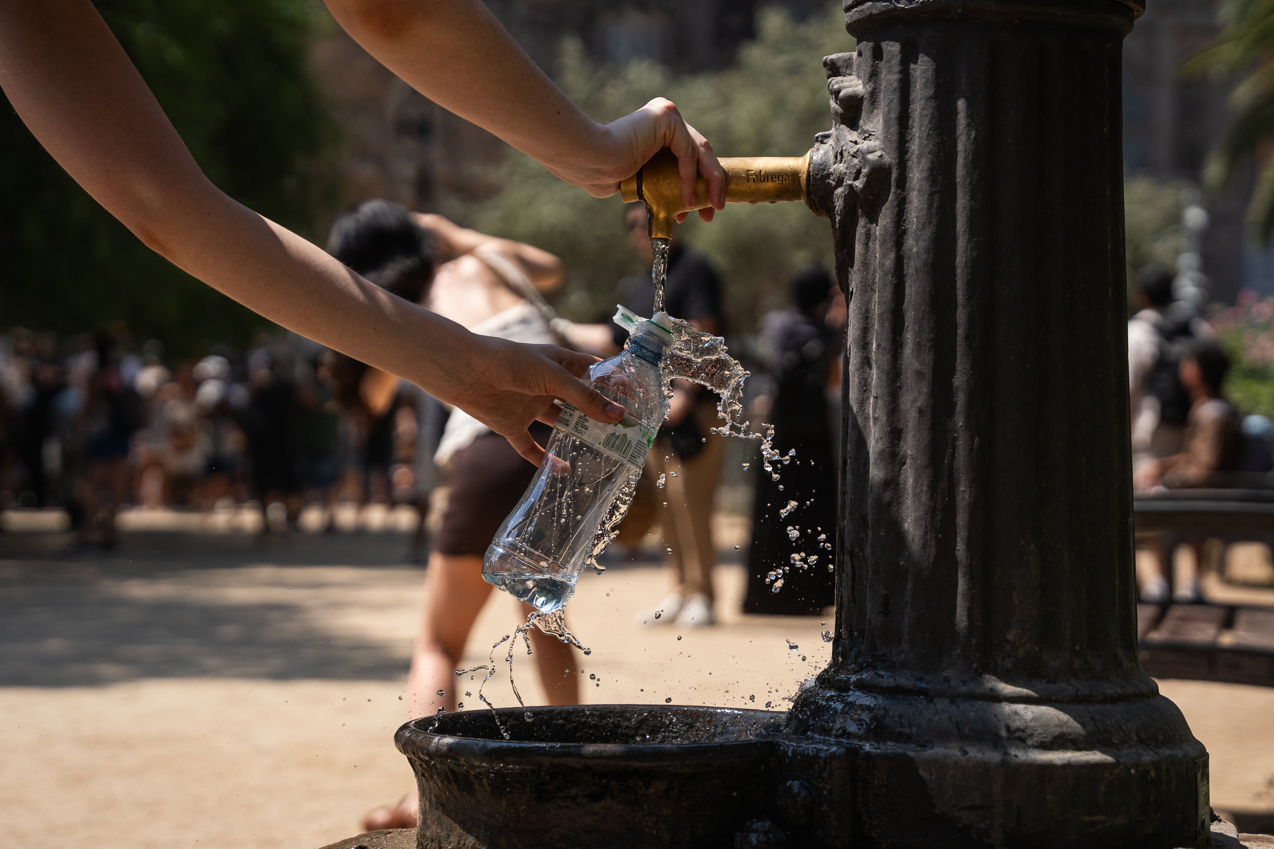 Imagen de la ola de calor de agosto 2025 en Barcelona - Getty Images