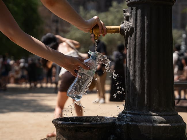 Imagen de la ola de calor de agosto 2025 en Barcelona - Getty Images