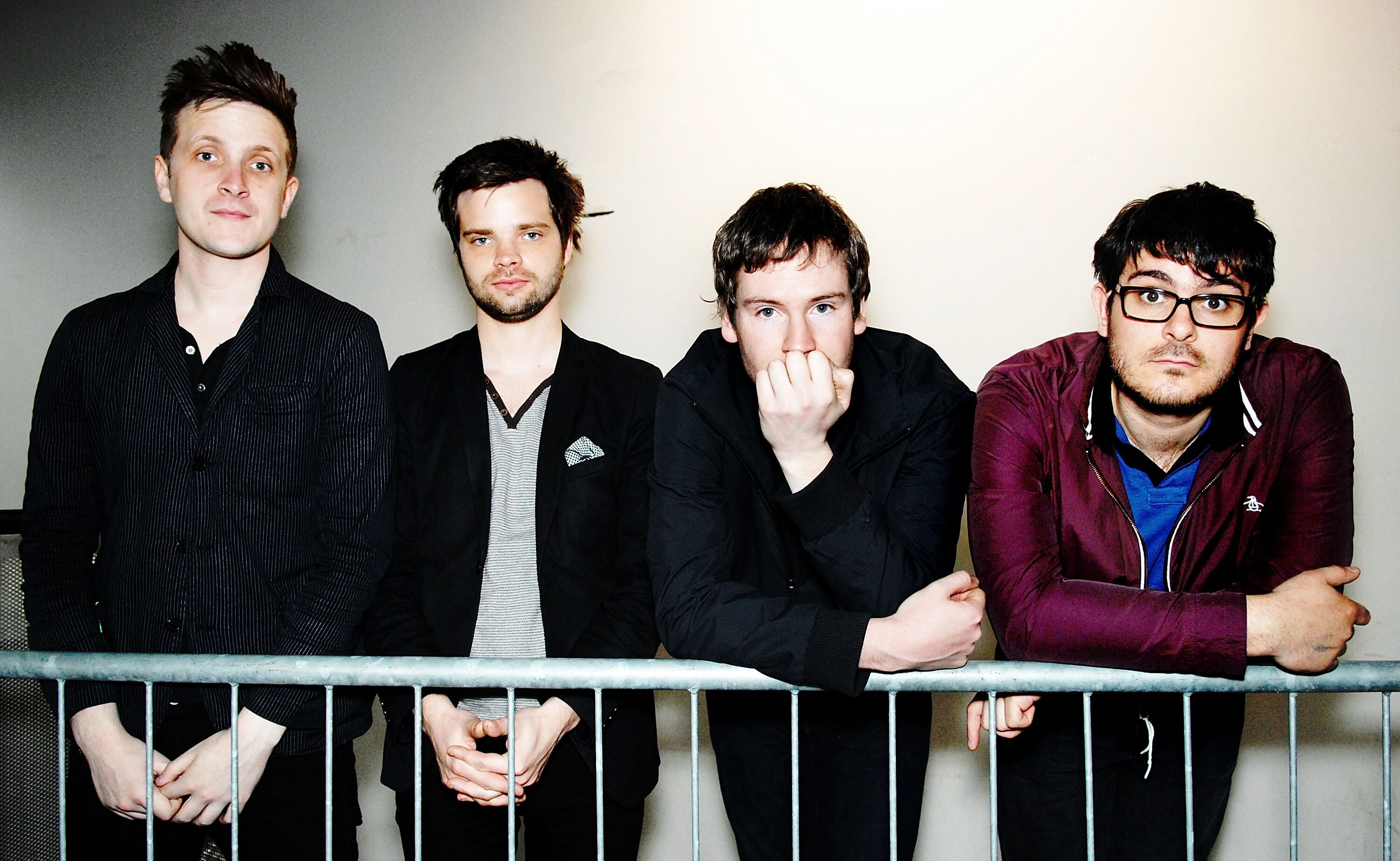 Ross Millard, Dave Hyde, Barry Hyde and David Jaff Craig de la banda The Futureheads en 2008.