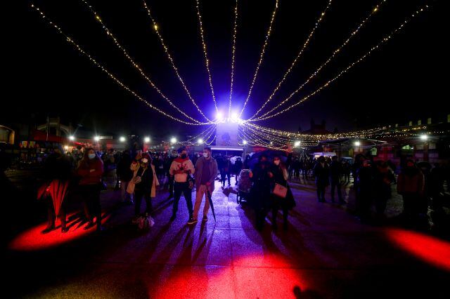 Imagen de un evento en el Matadero de Madrid en la Navidad de 2021.