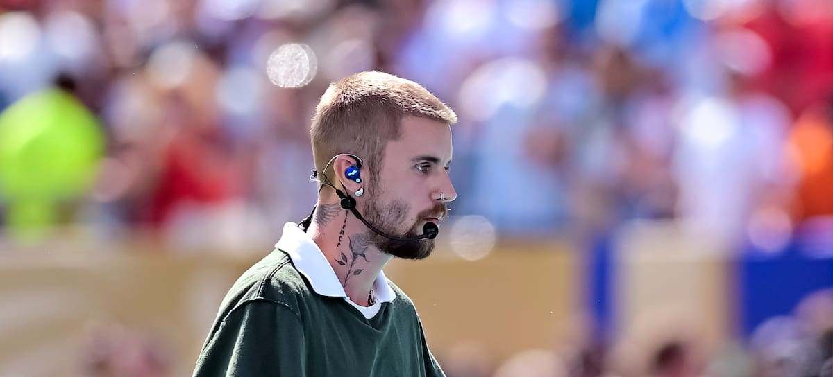 Justin Bieber en el 'half time show' de la final del Mundial de fútbol 2026 disputado entre España y Argentina).