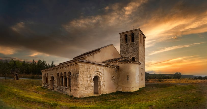 La Iglesia románica de Nuestra Señora de Las Vegas.