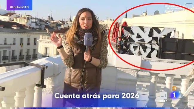 TVE mostrando el balcón de Sol