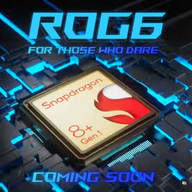 El ROG6 de ASUS también estrenará chip.