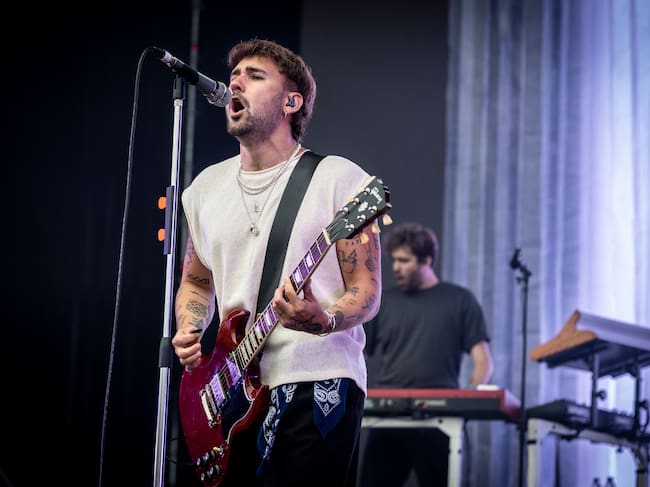Dani Fernández durante su actuación en el Morrina Festival de 2024