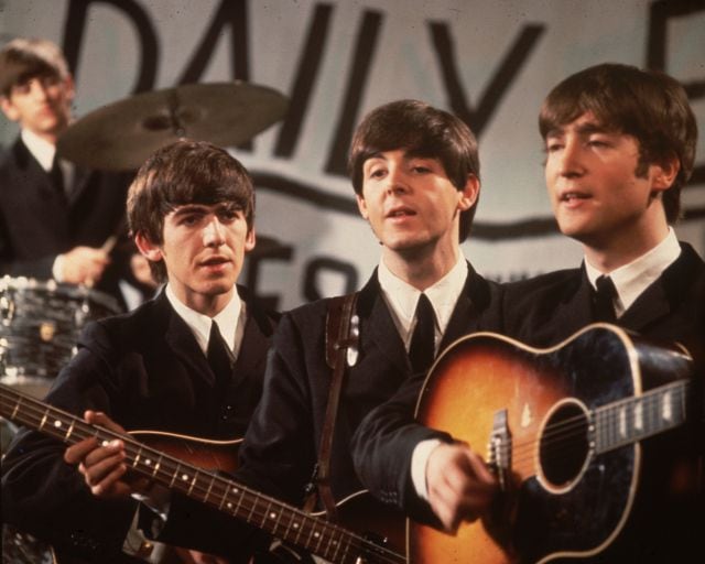 Los Beatles: Ringo Starr, George Harrison, Paul McCartney y John Lennon, en 1963.