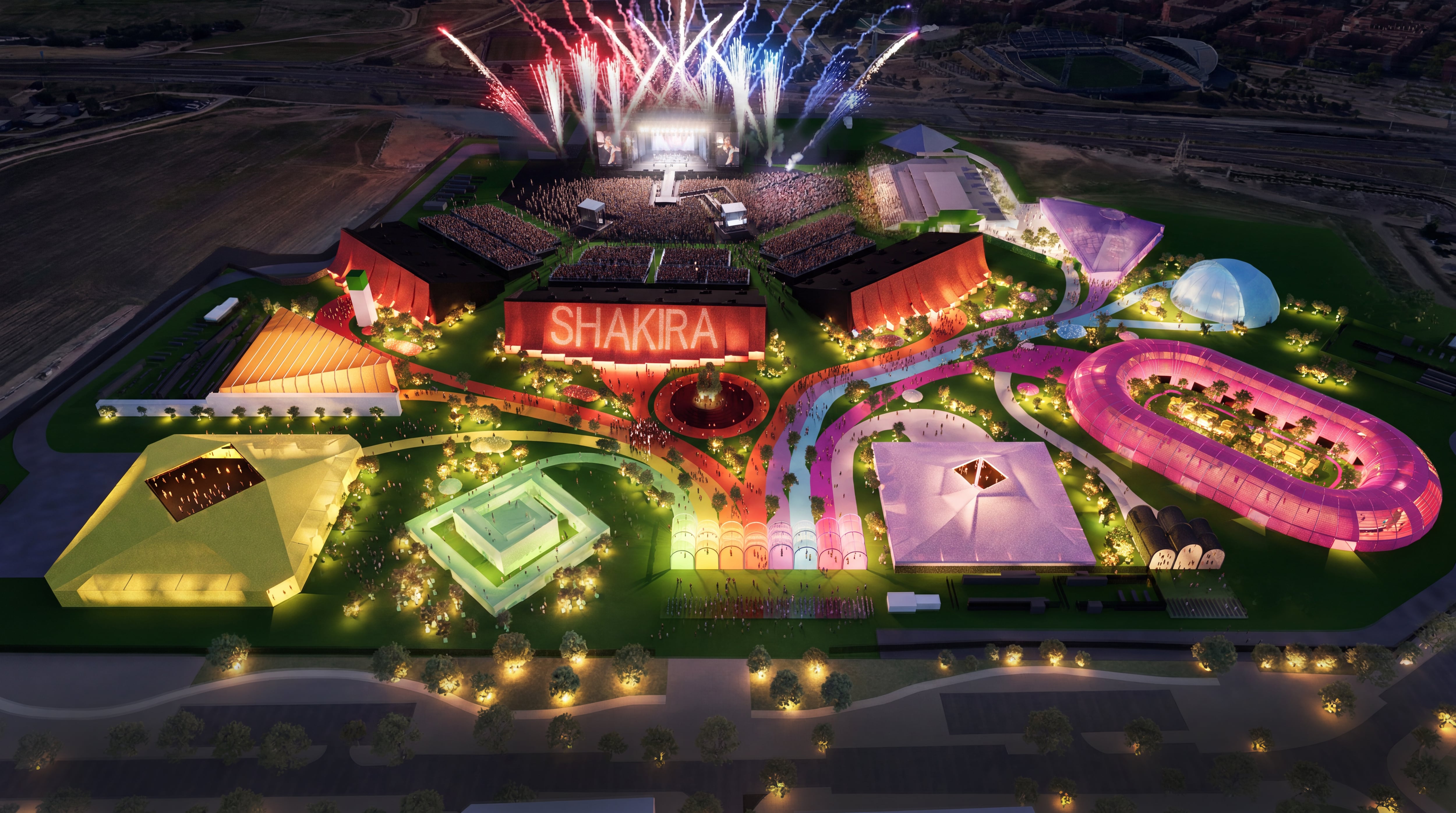 Así es la ciudad efímera de Shakira: el Makondo Park