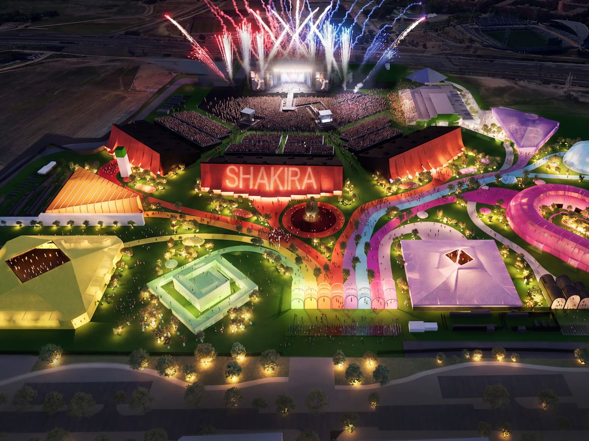 Este es el mapa oficial del Macondo Park, el impresionante estadio de Shakira