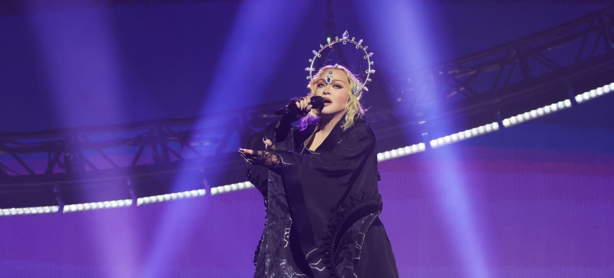 Madonna durante uno de sus shows en vivo (Foto vía Getty Images)