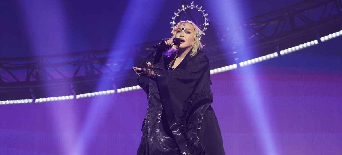Madonna durante uno de sus shows en vivo (Foto vía Getty Images)