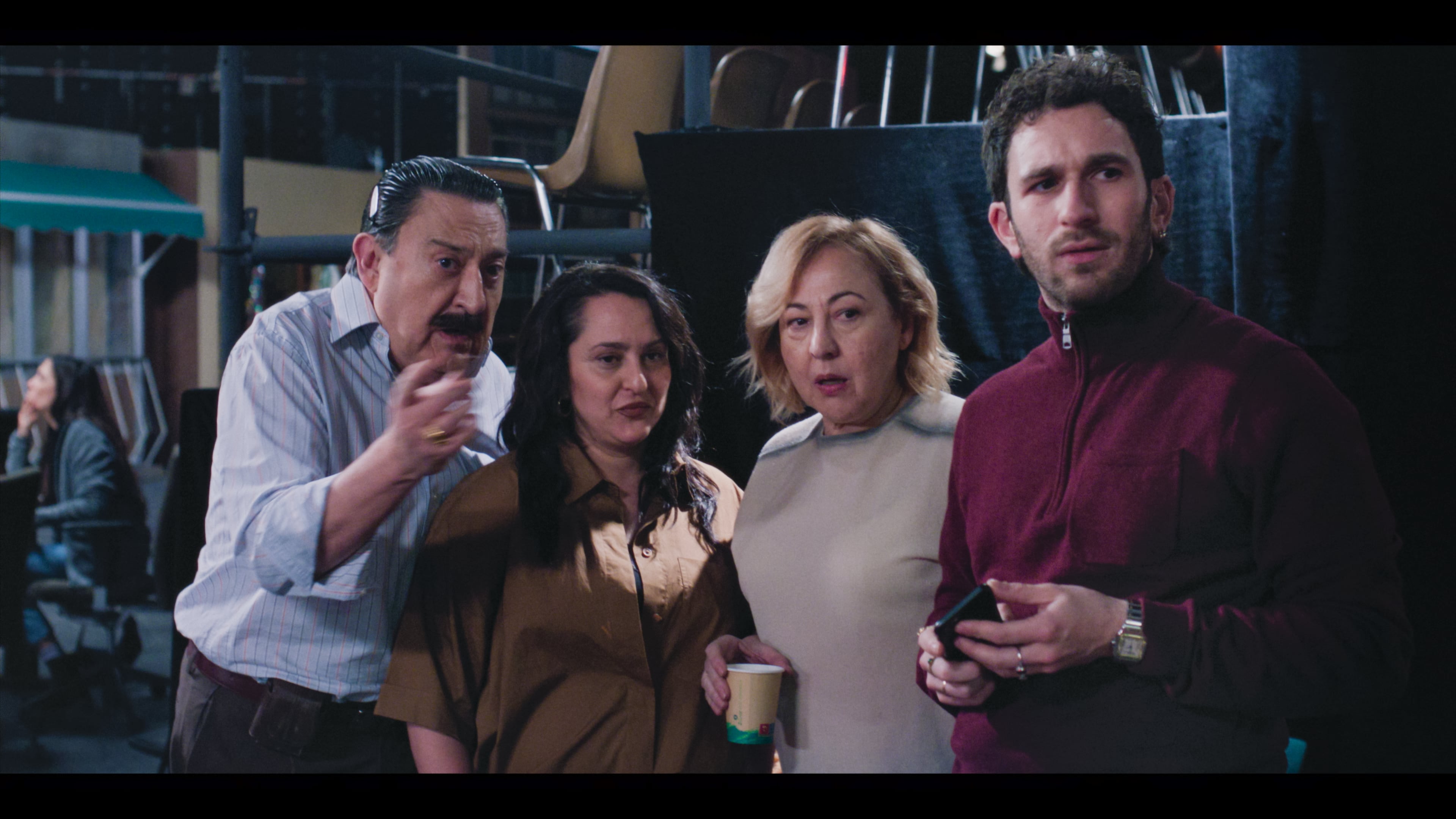 Mariano Peña, Pepa Rus, Carmen Machi y David Castillo en 'Aída y vuelta'. / Sony