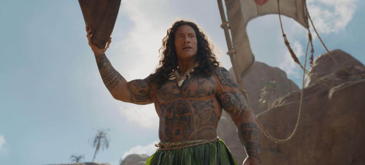 Dwayne Johnson como Maui en 'Vaiana'. / Disney