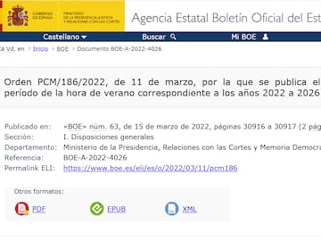 El BOE lo confirma: ¿Será 2026 el último cambio al horario de verano?