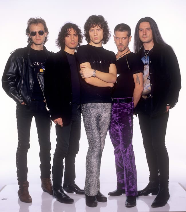 Heroes of Silence (con el cantante Enrique Ortiz de Landázuri) el 31 de octubre de 1995 en Múnich. (Foto de Fryderyk Gabowicz)