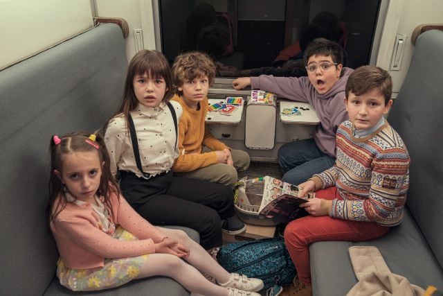 Los niños de &#039;A todo tren. Destino Asturias&#039;.