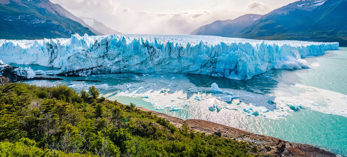 EL glaciar de Perito Moreno Glacier en la Patagonia.