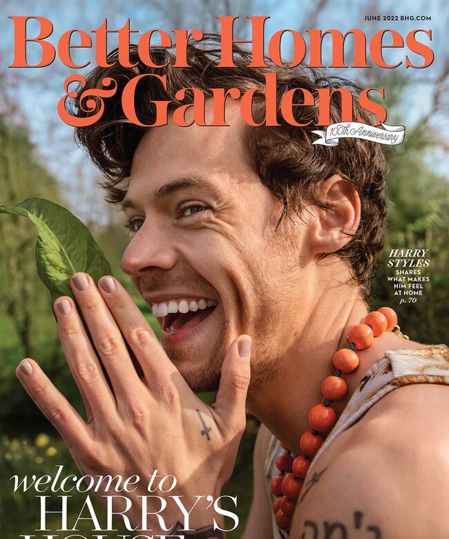 Portada «Better Homes & Gardens» de Junio (Harry Styles)