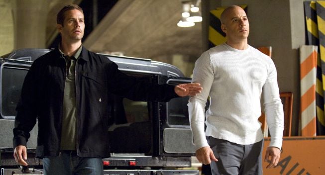 Paul Walker y Vin Diesel en escena.